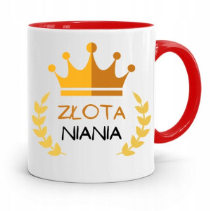 Dla Niani Opiekunki Kubek Czerwony Na Prezent