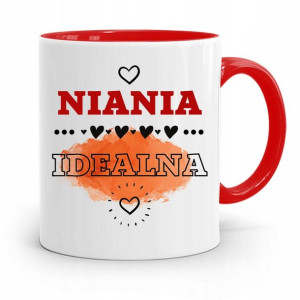 Dla Niani Opiekunki Kubek Czerwony Na Prezent