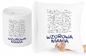Dla Niani Opiekunki Zestaw Poduszka + Skarbonka