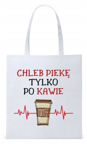 Dla Piekarza Prezent Torba Eco Biała Shopper