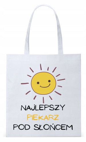 Dla Piekarza Prezent Torba Eco Biała Shopper