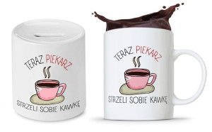 Dla Piekarza Prezent Zestaw Kubek + Skarbonka