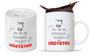 Dla Piekarza Prezent Zestaw Kubek + Skarbonka