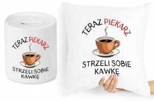 Dla Piekarza Zestaw Poduszka + Skarbonka Prezent