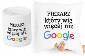 Dla Piekarza Zestaw Poduszka + Skarbonka Prezent