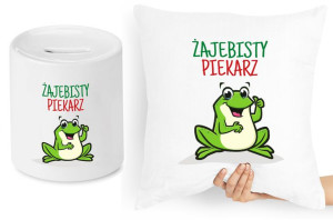 Dla Piekarza Zestaw Poduszka + Skarbonka Prezent