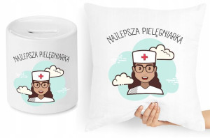 Dla Pielęgniarki Zestaw Poduszka + Skarbonka