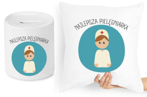 Dla Pielęgniarki Zestaw Poduszka + Skarbonka