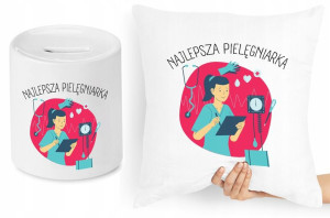 Dla Pielęgniarki Zestaw Poduszka + Skarbonka