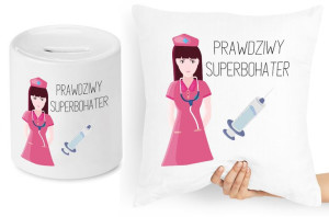 Dla Pielęgniarki Zestaw Poduszka + Skarbonka