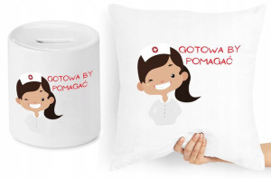 Dla Pielęgniarki Zestaw Poduszka + Skarbonka
