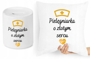 Dla Pielęgniarki Zestaw Poduszka + Skarbonka