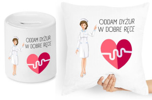 Dla Pielęgniarki Zestaw Poduszka + Skarbonka