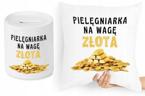 Dla Pielęgniarki Zestaw Poduszka + Skarbonka