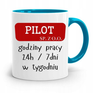 Dla Pilota Kubek Błękitny Na Prezent Na Urodziny