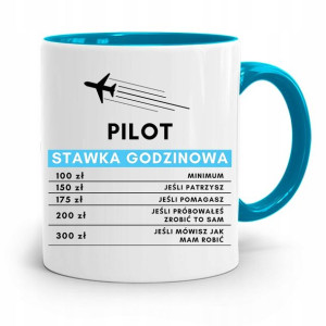 Dla Pilota Kubek Błękitny Na Prezent Na Urodziny