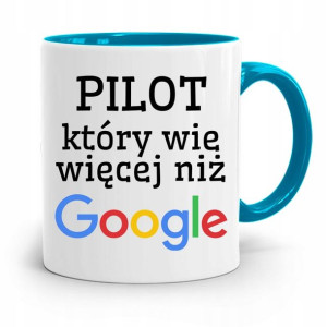 Dla Pilota Kubek Błękitny Na Prezent Na Urodziny