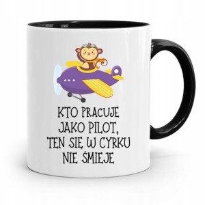 Dla Pilota Kubek Czarny Na Prezent Na Urodziny