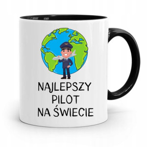 Dla Pilota Kubek Czarny Na Prezent Na Urodziny