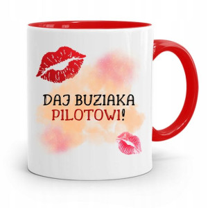 Dla Pilota Kubek Czerwony Na Prezent Na Urodziny