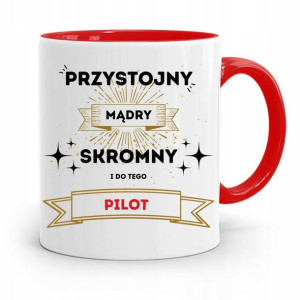 Dla Pilota Kubek Czerwony Na Prezent Na Urodziny