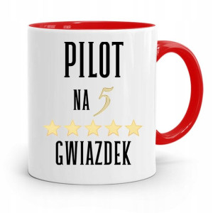 Dla Pilota Kubek Czerwony Na Prezent Na Urodziny