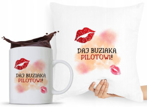 Dla Pilota Zestaw Poduszka + Kubek Prezent