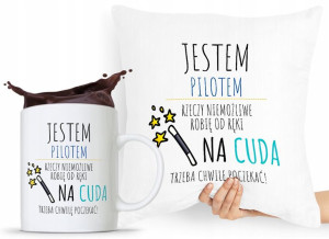 Dla Pilota Zestaw Poduszka + Kubek Prezent