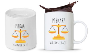 Dla Piłkarza Zestaw Kubek + Skarbonka Prezent