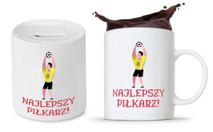 Dla Piłkarza Zestaw Kubek + Skarbonka Prezent