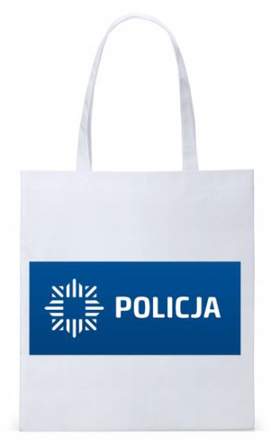Dla Policjanta Policjantki Torba Eco Biała Shopper