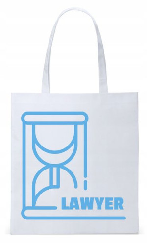 Dla Prawnika Adwokata Torba Eco Biała Shopper