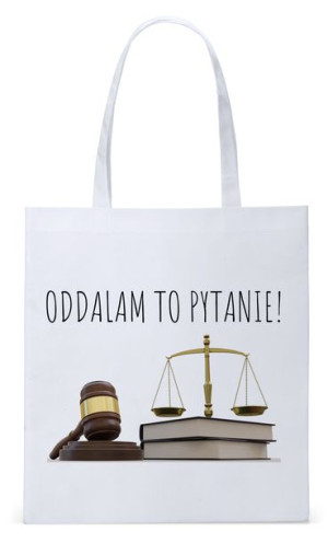Dla Prawnika Adwokata Torba Eco Biała Shopper