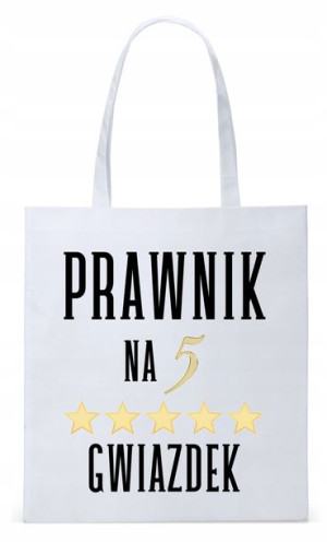 Dla Prawnika Adwokata Torba Eco Biała Shopper