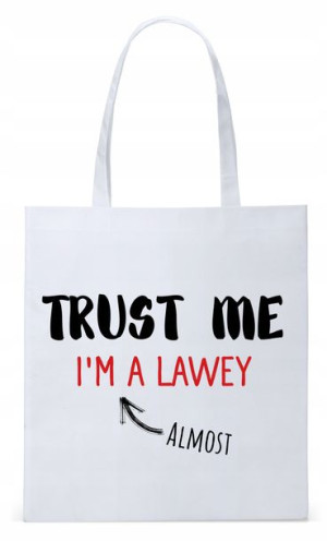 Dla Prawnika Adwokata Torba Eco Biała Shopper