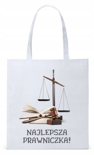 Dla Prawnika Adwokata Torba Eco Biała Shopper