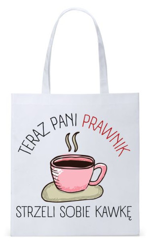 Dla Prawnika Adwokata Torba Eco Biała Shopper