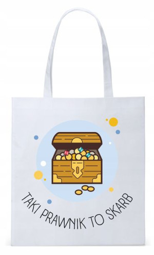 Dla Prawnika Adwokata Torba Eco Biała Shopper