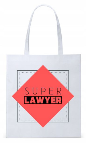 Dla Prawnika Adwokata Torba Eco Biała Shopper