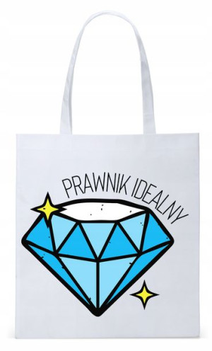 Dla Prawnika Adwokata Torba Eco Biała Shopper