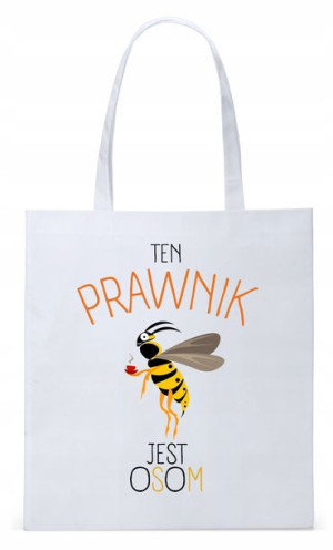 Dla Prawnika Adwokata Torba Eco Biała Shopper