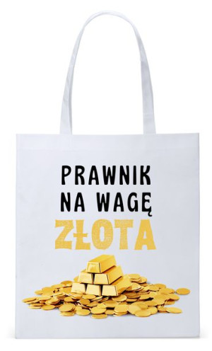 Dla Prawnika Adwokata Torba Eco Biała Shopper