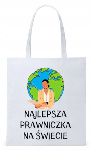 Dla Prawnika Adwokata Torba Eco Biała Shopper