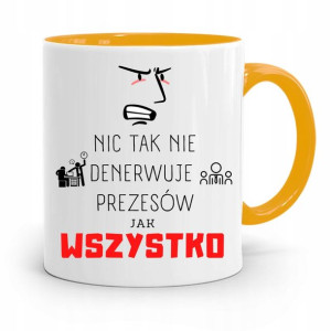 Dla Prezesa Viceprezesa Kubek Żółty Na Prezent