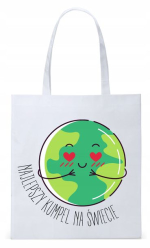 Dla Przyjaciela Na Prezent Torba Eco Biała Shopper