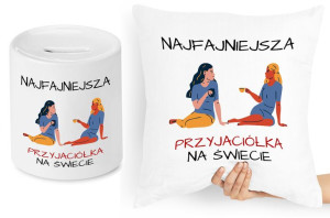 Dla Przyjaciela Zestaw Poduszka + Skarbonka