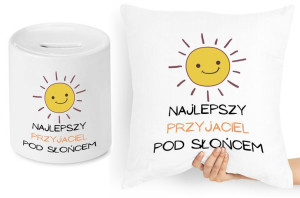 Dla Przyjaciela Zestaw Poduszka + Skarbonka