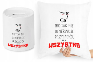 Dla Przyjaciela Zestaw Poduszka + Skarbonka
