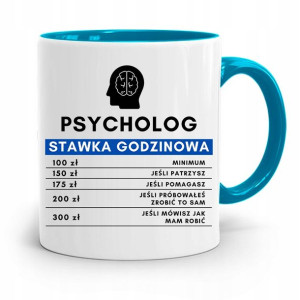 Dla Psychologa Psychiatry Terapeuty Kubek Błękitny