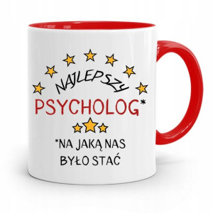 Dla Psychologa Psychiatry Terapeuty Kubek Czerwony